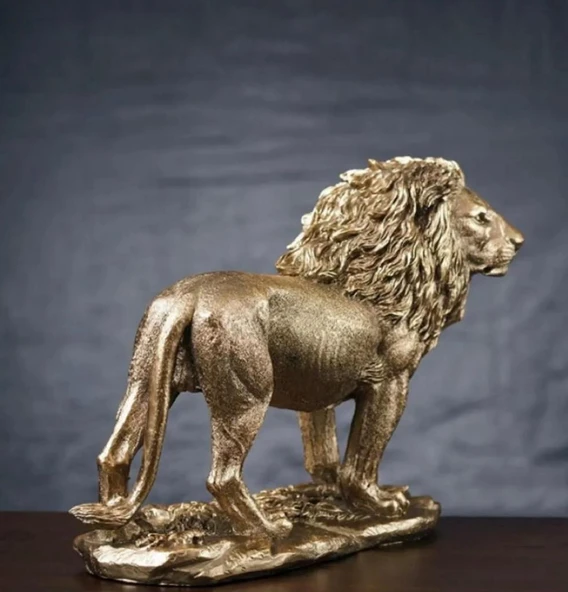 ASLAN FİGÜRÜ GOLD RENKLİ - 2