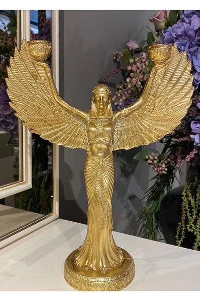 Şamdan Melek Kleopatra Gold