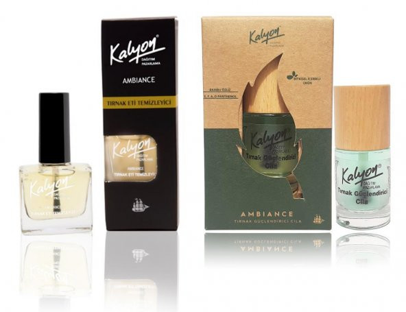 Kalyon Tırnak Eti Temizleyici+Kalyon Bitkisel Tırnak Güçlendirici Cila 11 Ml ürün görseli 1