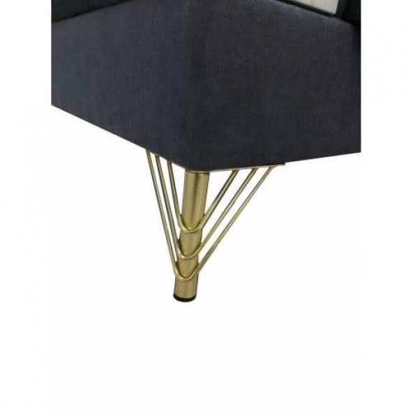 Mobilya Ayağı Telli 4 Adet 15 Cm Gold - 2