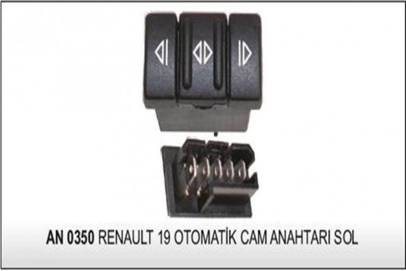 DD-AN-0350-CAM KALDIRMA ANAHTARI OTOMATİK SOL KOMPLE SET RENAULT 19