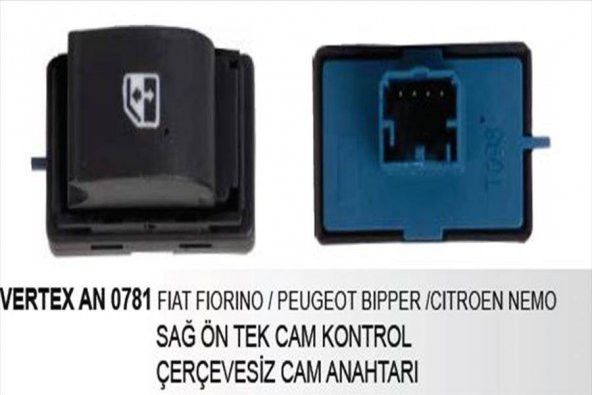 DD-AN-0781-CAM KALDIRMA ANAHTARI TEKLİ SAĞ FIAT DOBLO III FIORINO/PEUGEOT BIPPER/CITROEN NE