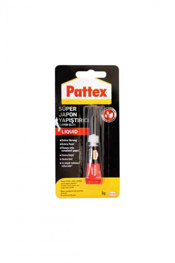 Pattex HENKEL Pattex 3gr Süper Japon (3 Lü Paket)