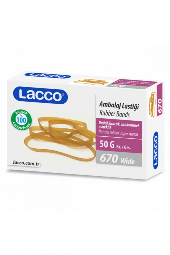 Lacco 670 Geniş Ambalaj Paketleme Lastiği 50 gr