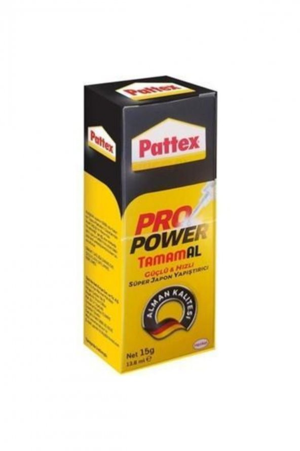 Pattex Pro Power Güçlü Hızlı Süper Japon Yapıştırıcı 15gr