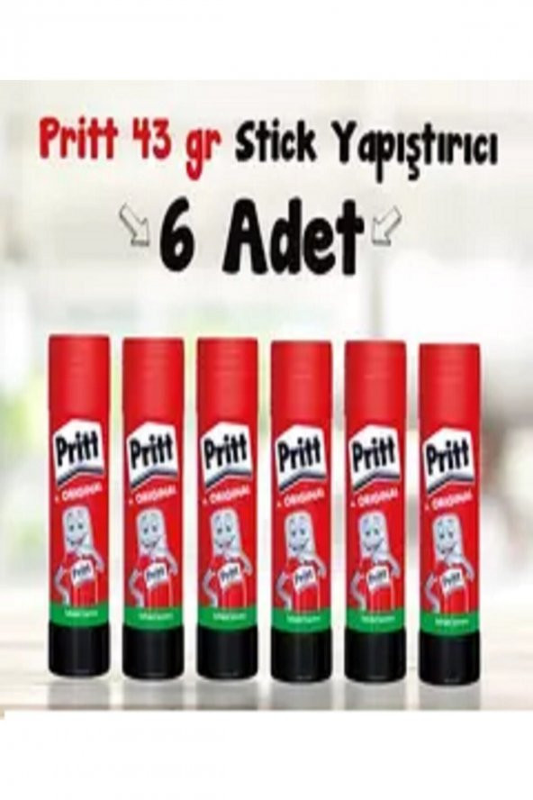 Pritt : Stick Yapıştırıcı 43g ( 6 Adet ) /