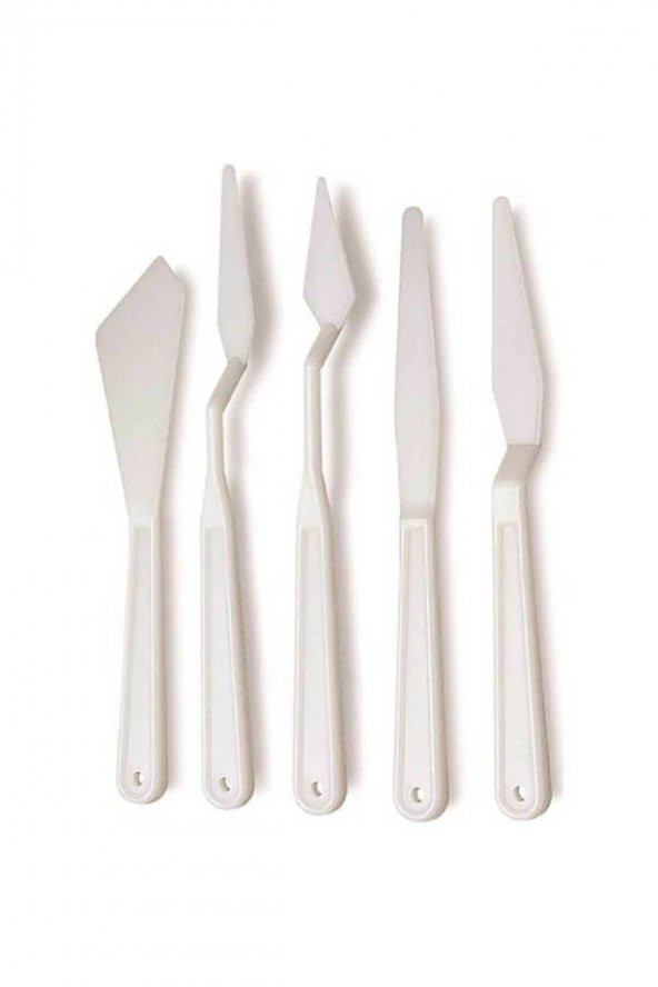 C&F-HOBBY Samur 5li Plastik Spatula Seti Sayılarla Boyama Seti