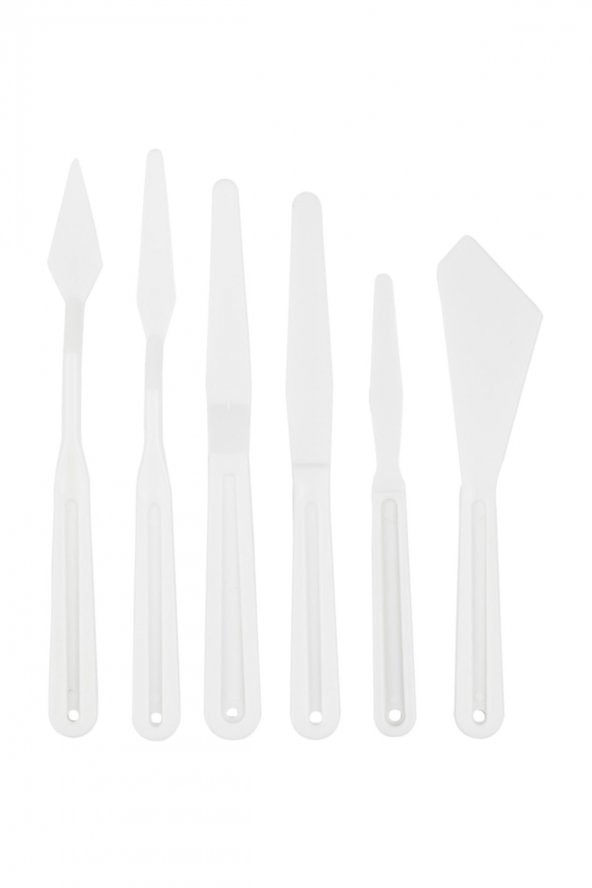 Bigpoint Plastik Spatula 5li Set (palette Knife)
