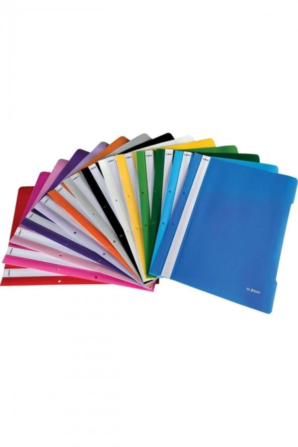 Globox Telli Dosya Plastik Mavi 6725 25 Li Pk