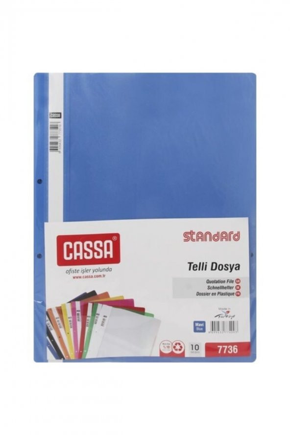 Cassa Standard Mavi Telli Dosya (10lu)