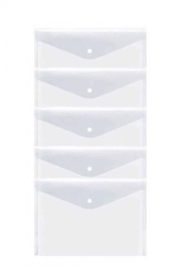 OGİTO A4 Şeffaf Çıtçıtlı Zarf Dosya 5 Adet