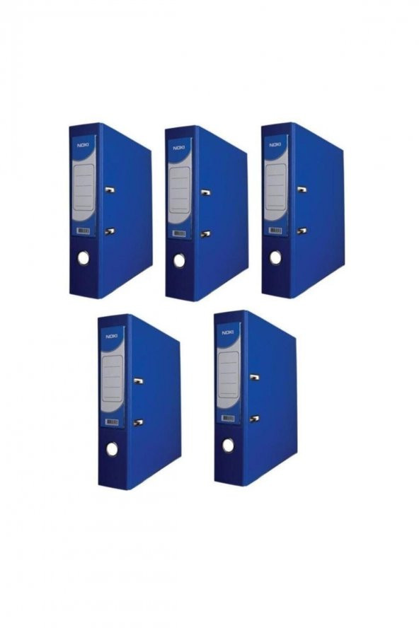 Noki Plastik Klasör Geniş Mavi 5 Li