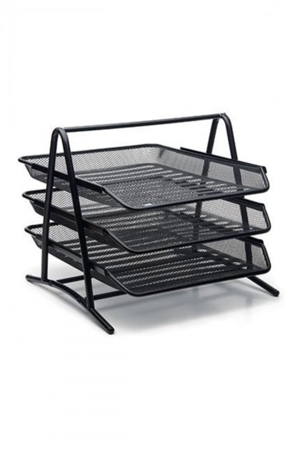 Cassa Perfore Metal 3lü Evrak Rafı