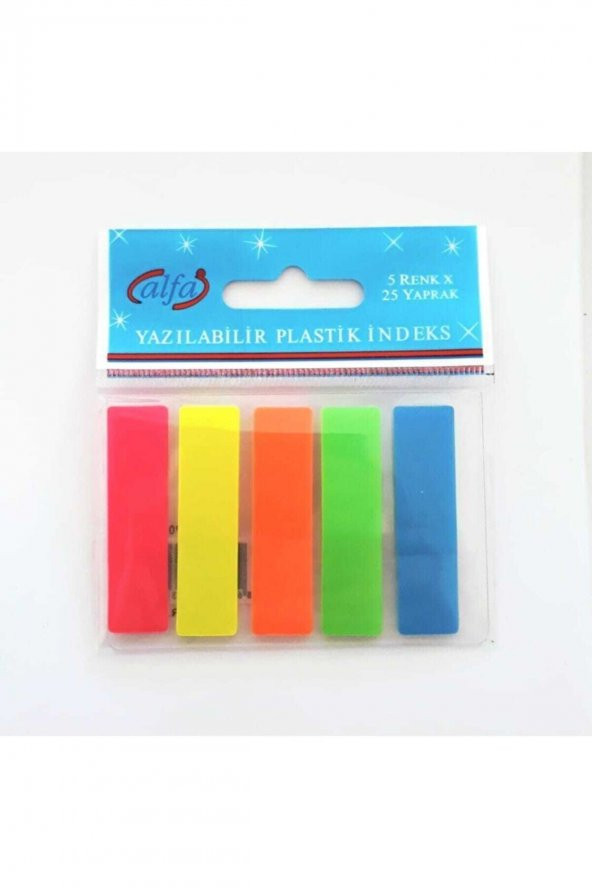 ALFA DEFTER Floresan Renk Kendinden Yapışkanlı Ayraç/post-ıt - 3