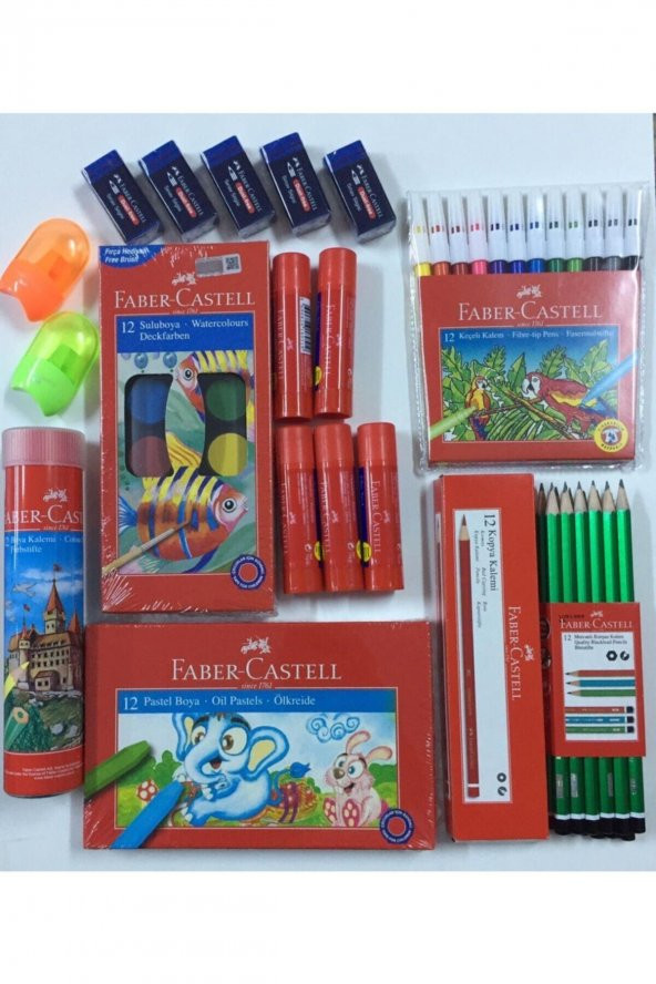 Faber Castell Kaliteli Okul Seti Full