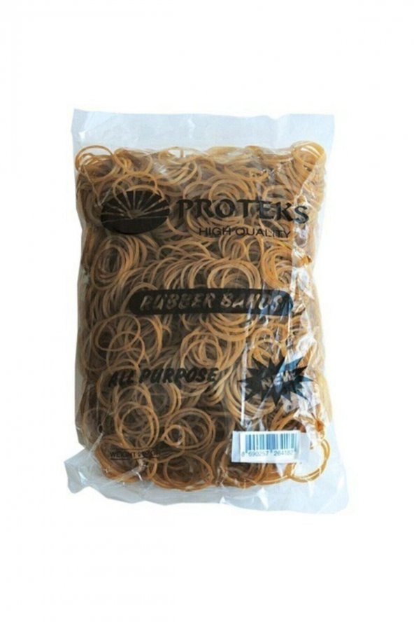 Proteks Ambalaj Lastiği 100 Kauçuk Lastik 500 Gr 70 Mm Poşet