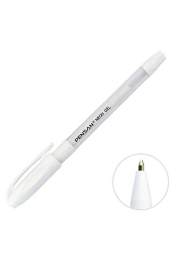 Pensan 2 Adet Beyaz Neon Jel Kalem 1.0 101411 Aykiki - 2
