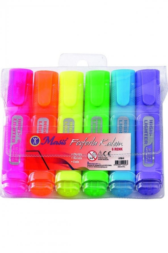 Masis Fosforlu Kalem 6lı Paket - 2