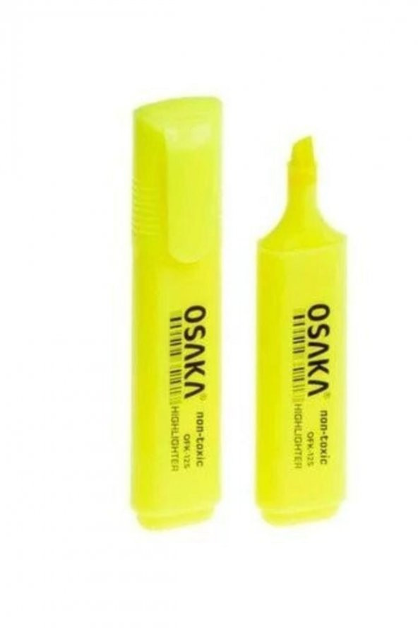 Osaka Fosforlu Kalem Seti Sarı (12 Adet)