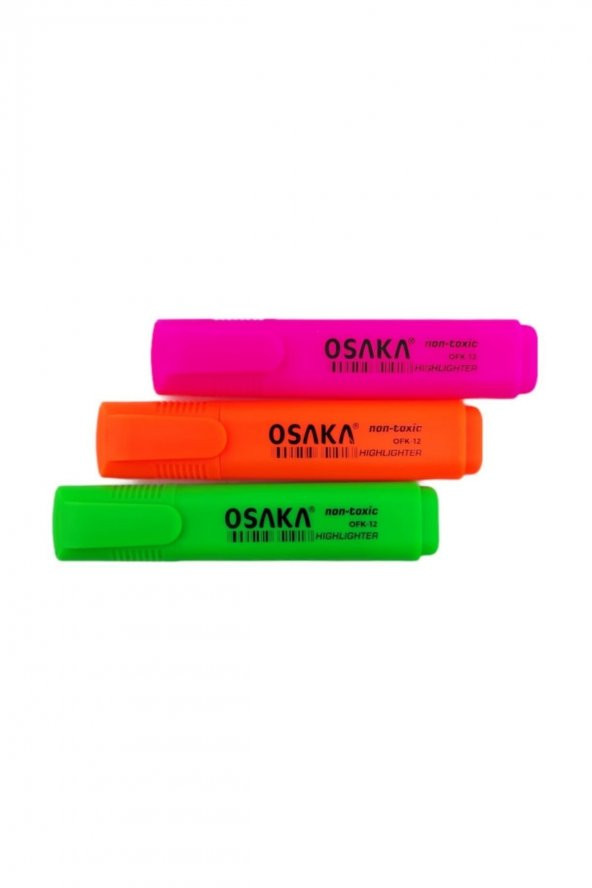 Osaka Neon Fosforlu Kalem 3lü Set - 2