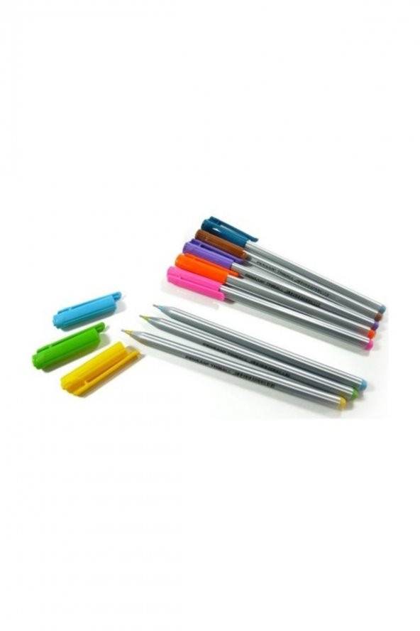 Pensan Tükenmez Trıball 1mm Renkli 8 Li Set 01003 - 2