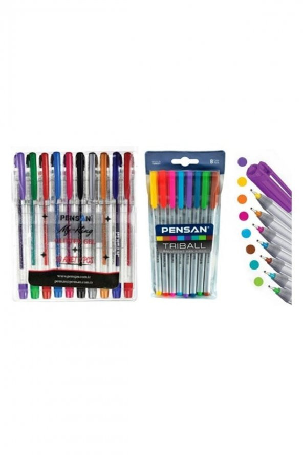 Pensan Simli Ve Tükenmez Kalem Seti