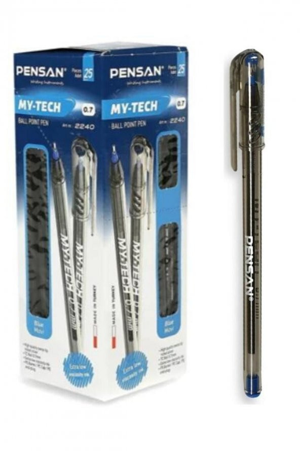 Pensan My-tech 0.7 Mm Tükenmez Kalem 25li Mavi