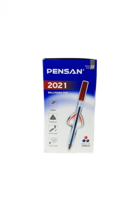 Pensan Tükenmez Kalem Üçgen 50 Li 1.0 Mm