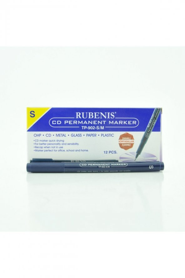 Rubenis Asetat Kalem- Mavı (s) 12 Adet