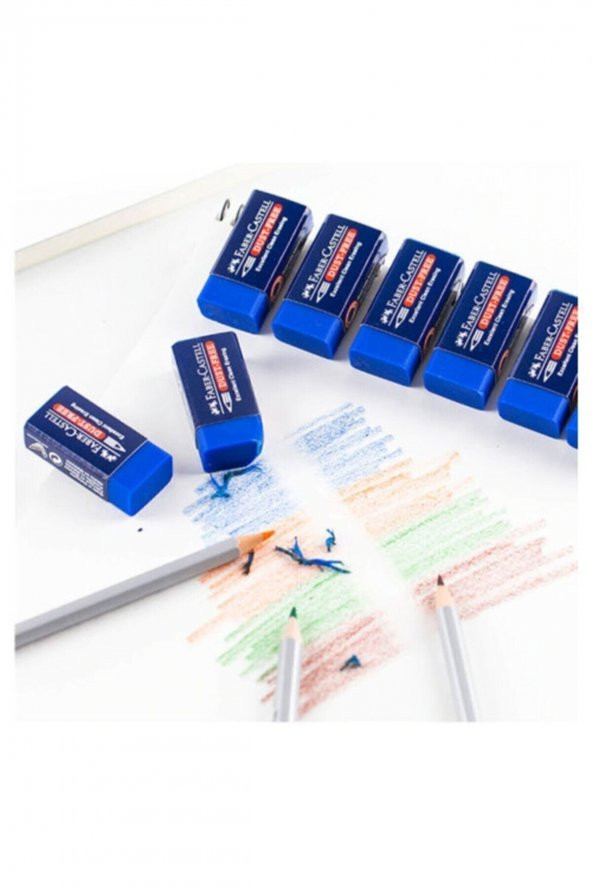Faber Castell Faber-castell Sınav Silgisi Mavi 3lü - 2