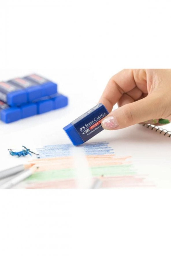 Faber Castell Faber-castell Sınav Silgisi Mavi 3lü - 4