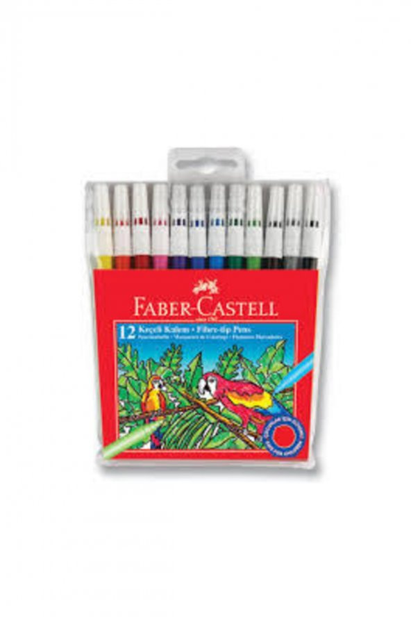 Faber Castell Faber-castell Keçeli Kalem 12li Poşet