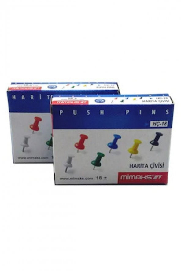 Mimaks Mantar Pano Harita Çivisi 20 Li