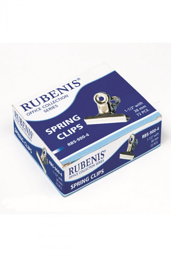 Rubenis Rbs-900-4 38 Mm Askılı Maşa Klipsi 72li Paket