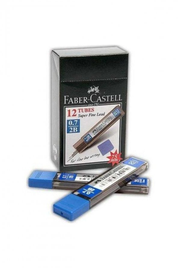 Faber Castell Faber Min Süper Fine 07mm 2b 75mm 127720 (12 Tüp)