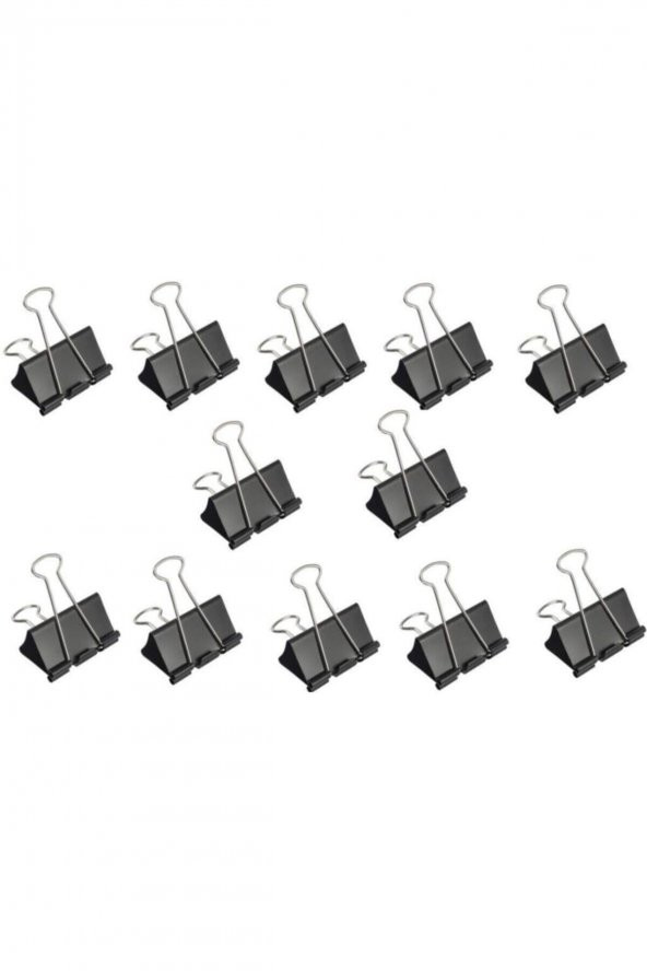 Linea Binder Clips 19 mm 12 li