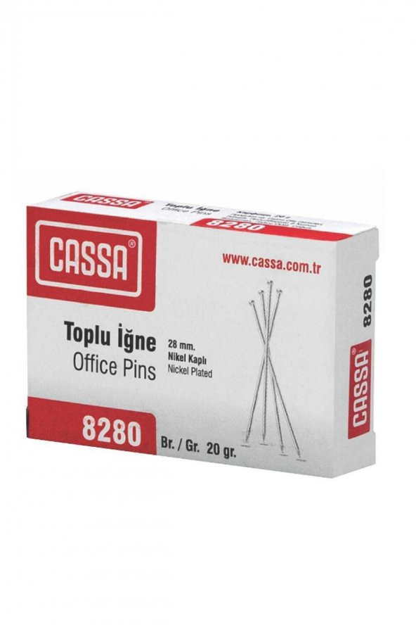 Cassa 8280 Toplu İğne Nikel Kaplı 20gr