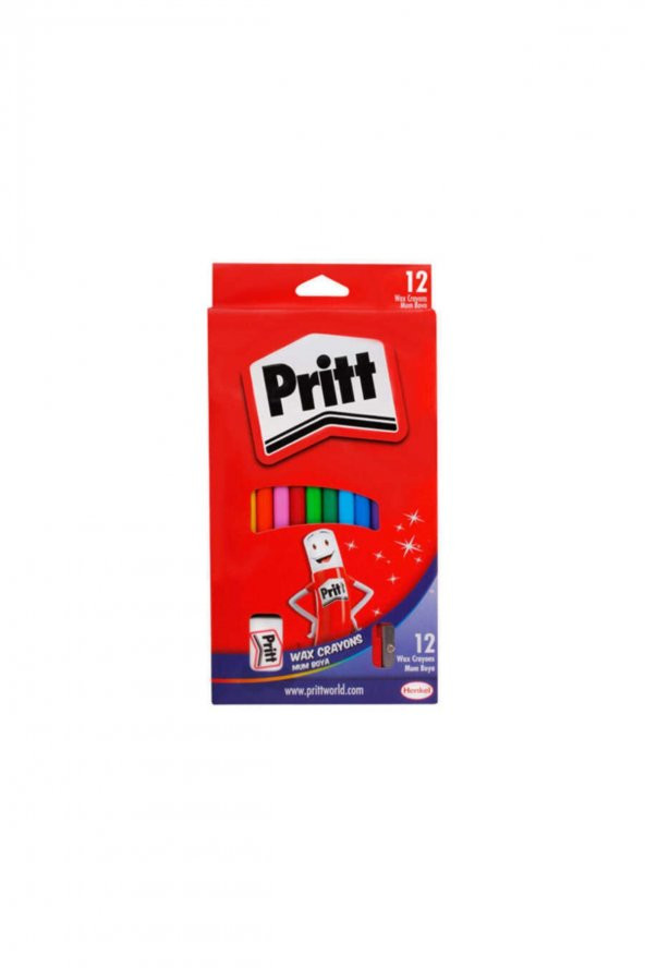 Pritt 12 Renk Silinebilir Kuru Boya Kalemi 1433960