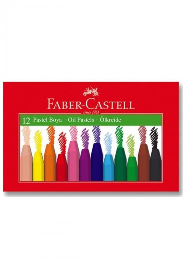 Faber Castell Pastel Boya 12 Renk Karton Kutu