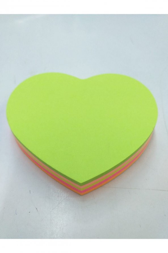 YALÇIN AVM MODA HOME Lüx Kağıt Yapışkanlı Not Kağıdı Postit Kalp Şeklinde