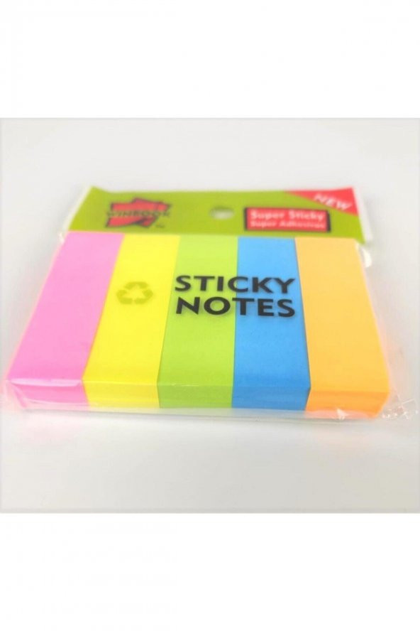 Linea Sticky Notes Renkli Ayraç 76x51mm Index 5 Renk - 2