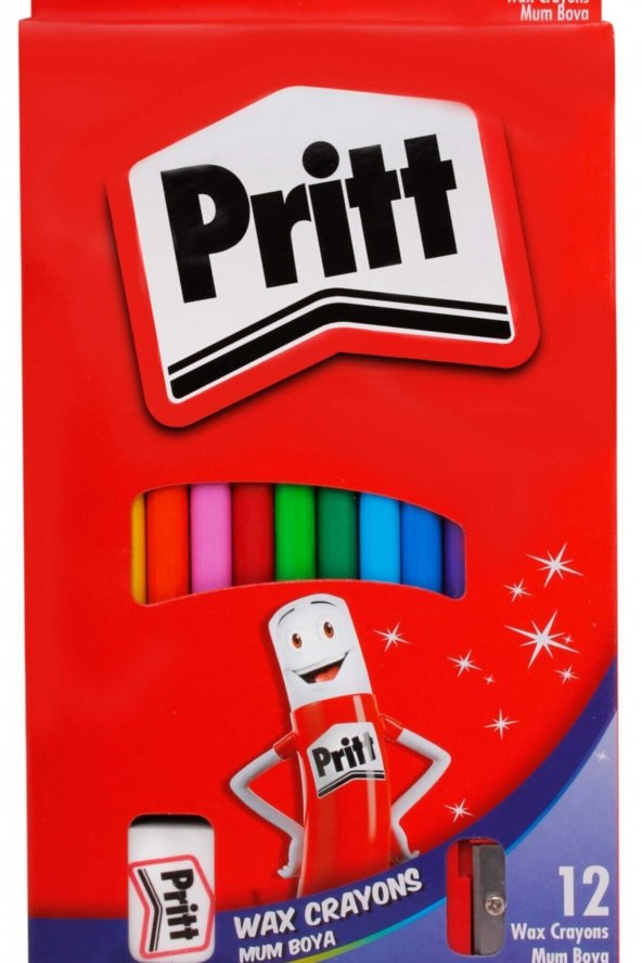 Pritt 12Li Silinebilir Pastel Boya Mum Boya