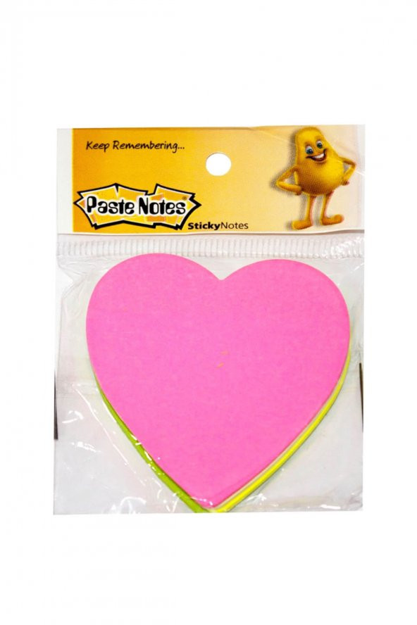 Paste Notes Özel Kesimli Poşetli Yapışkanlı Not Kağıdı