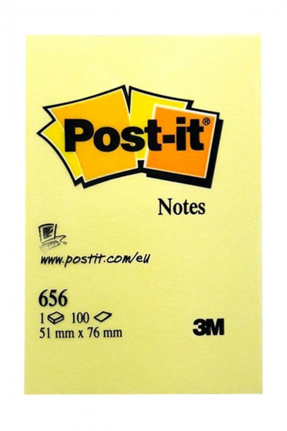 3M Post-it Süper Sticky Not Sarı 656-s