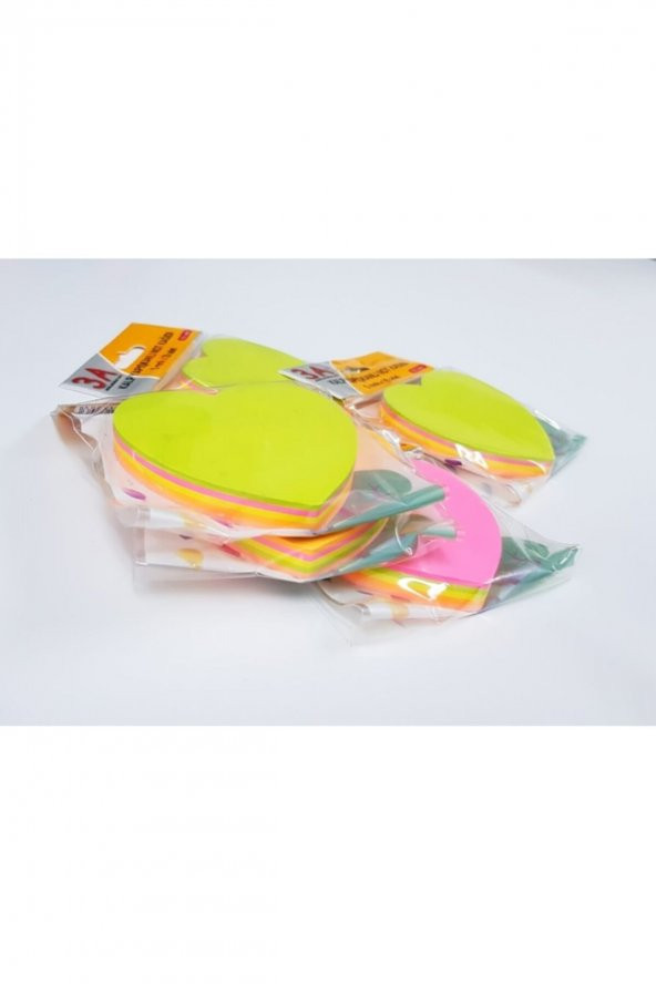 3A Kalpli Post It, Renkli Yapışkanlı Not Kağıdı - 2