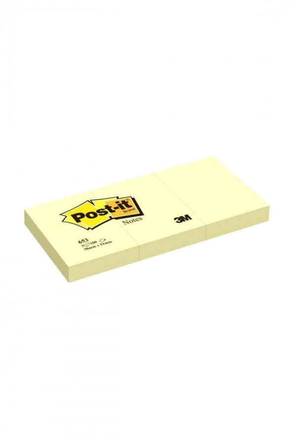 3M Sarı Post-it 653 Not Kağıdı