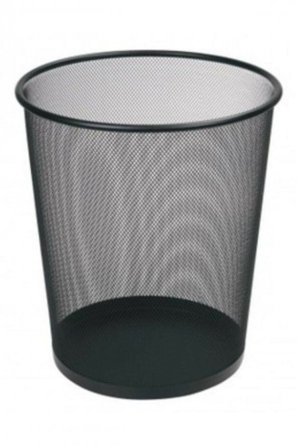 DRT Siyah Metal Fileli Çöp Kovası