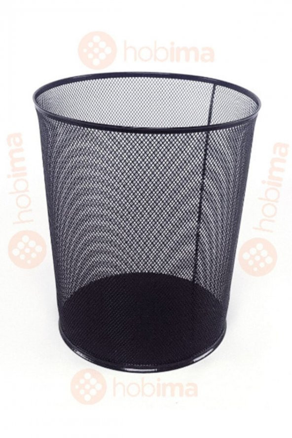 inox Glance Çöp Kovası File Metal Siyah