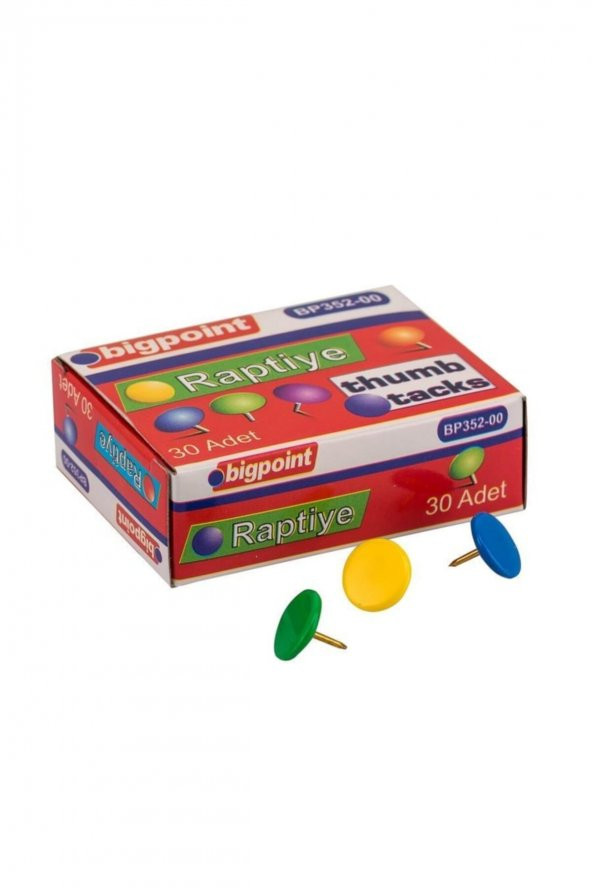 Bigpoint Renklı Raptıye Karısık Renklı