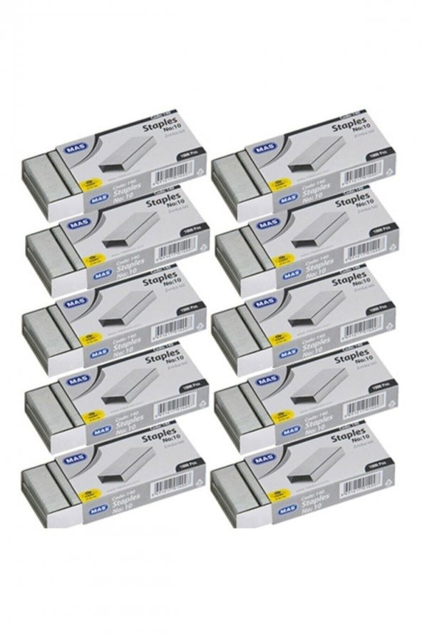 Mas 140 Zımba Teli No:10 Beyaz 10 Paket